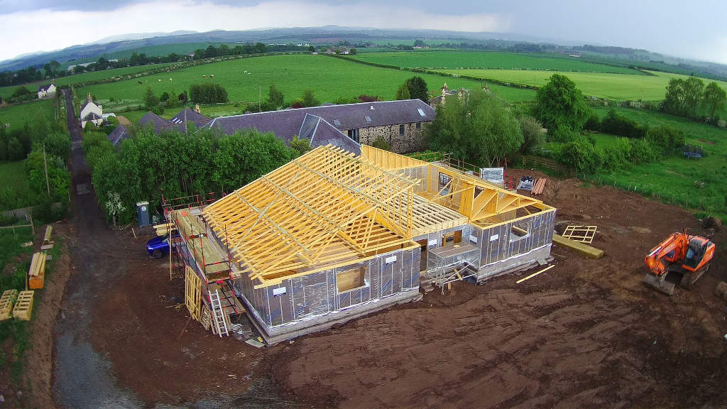 08 Timber frame erected W1024